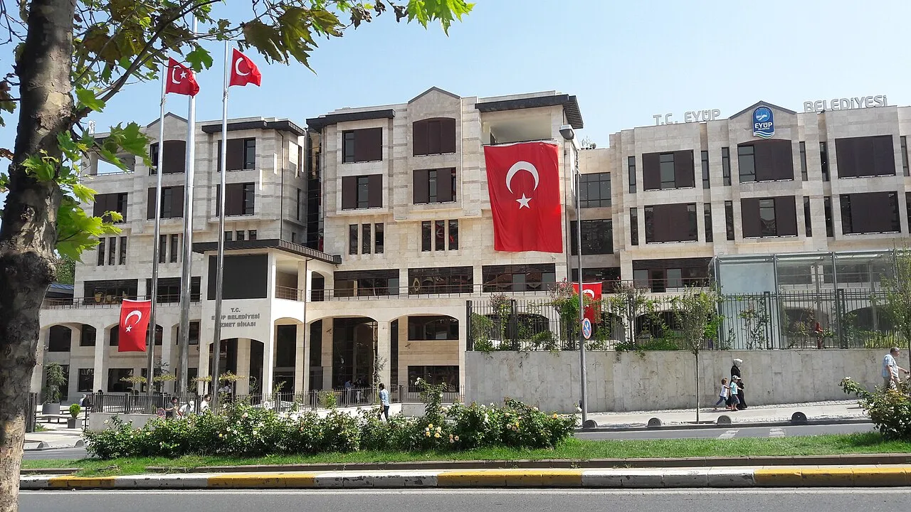 Het gemeentehuis van Eyüpsultan in Istanbul