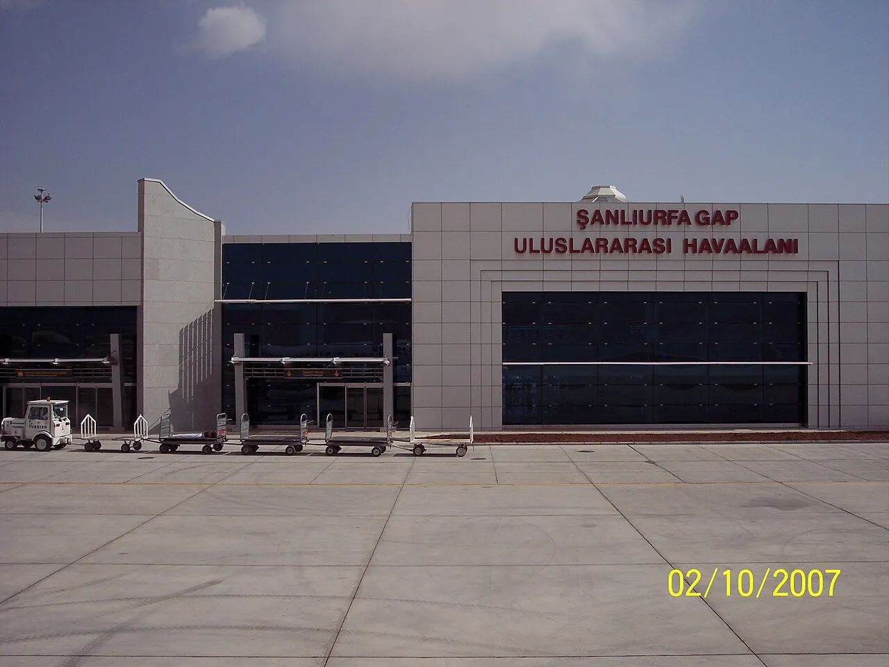 GAP-luchthaven van Şanlıurfa, de locatie van de slotceremonie van TEKNOFEST Güneydoğu.