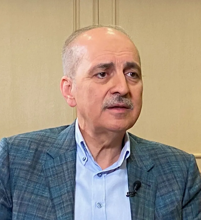 Numan Kurtulmuş, voorzitter van het Turkse parlement (TBMM), hier in 2023 als vicevoorzitter van de AK Partij.